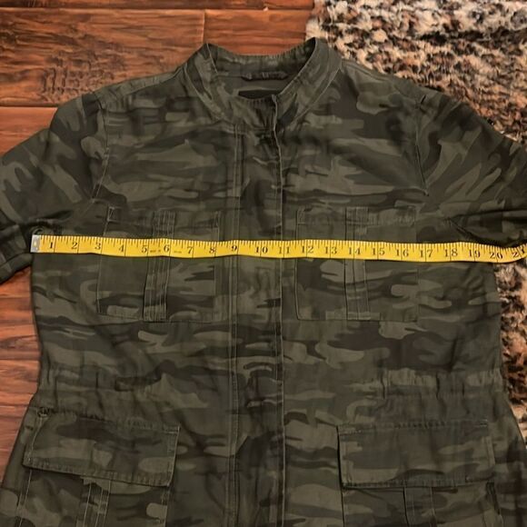 Nordstrom Sanctuary Camouflage Casual Button Zipper Closure Pockets Shacket - Picture 5 of 10